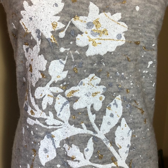 Anthropologie Knitted & Knotted size Medium Painted Floral Soft Cozy $178 NEW - Picture 5 of 16